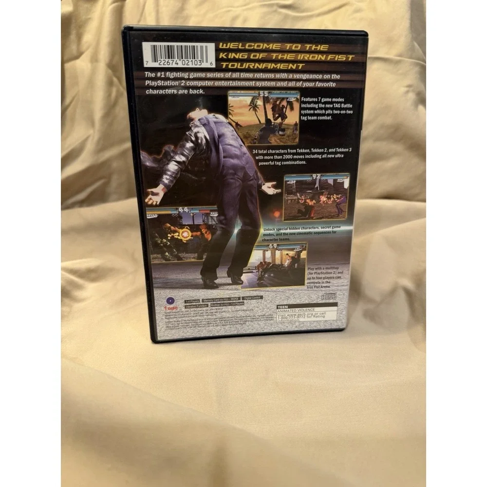 Namco Tekken Tag Tournament PlayStation 2 with Case and Manual Included